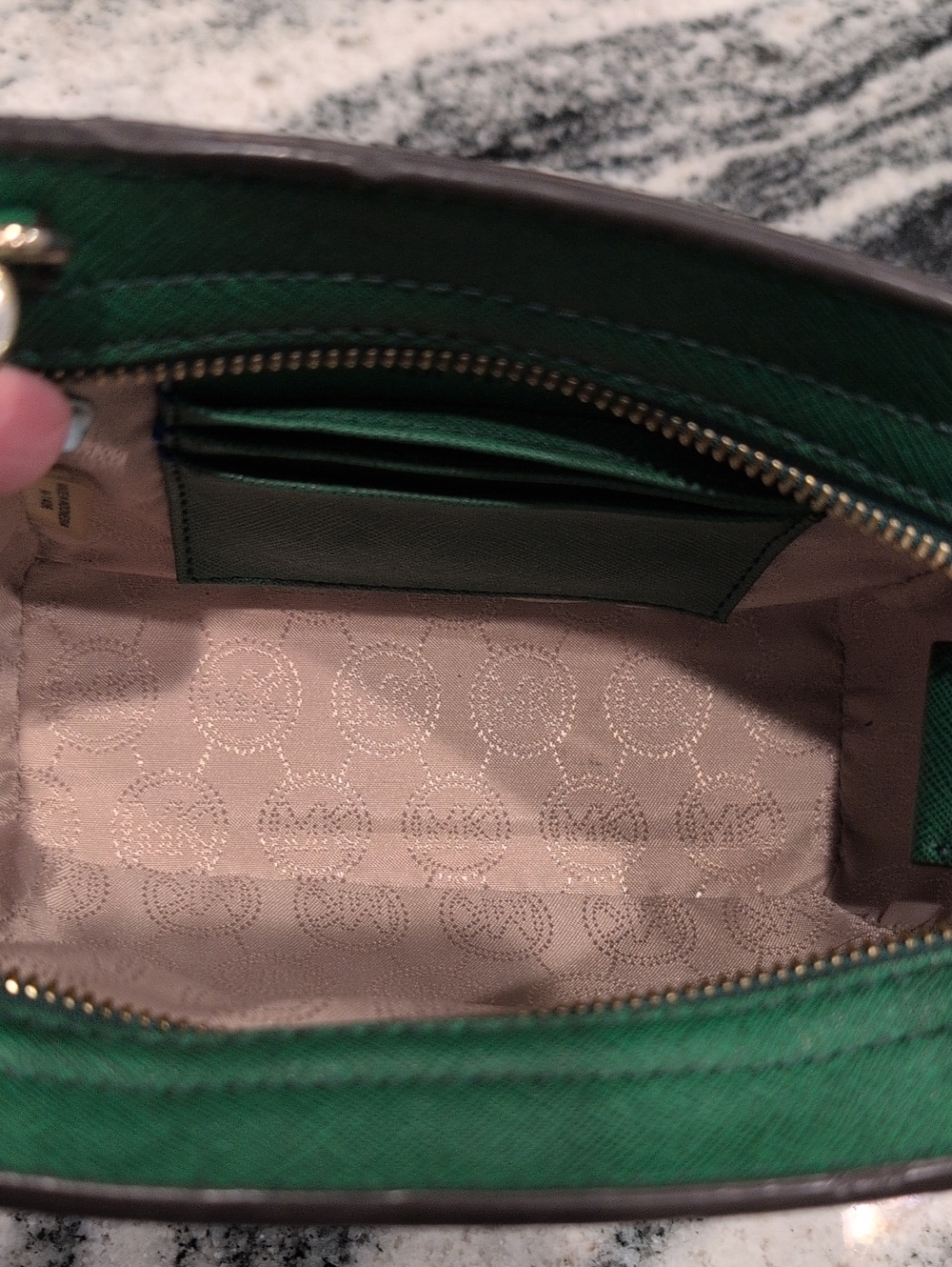 Michael Kors Green Crossbody Bag with Gold Hardware - Picture 9 of 9
